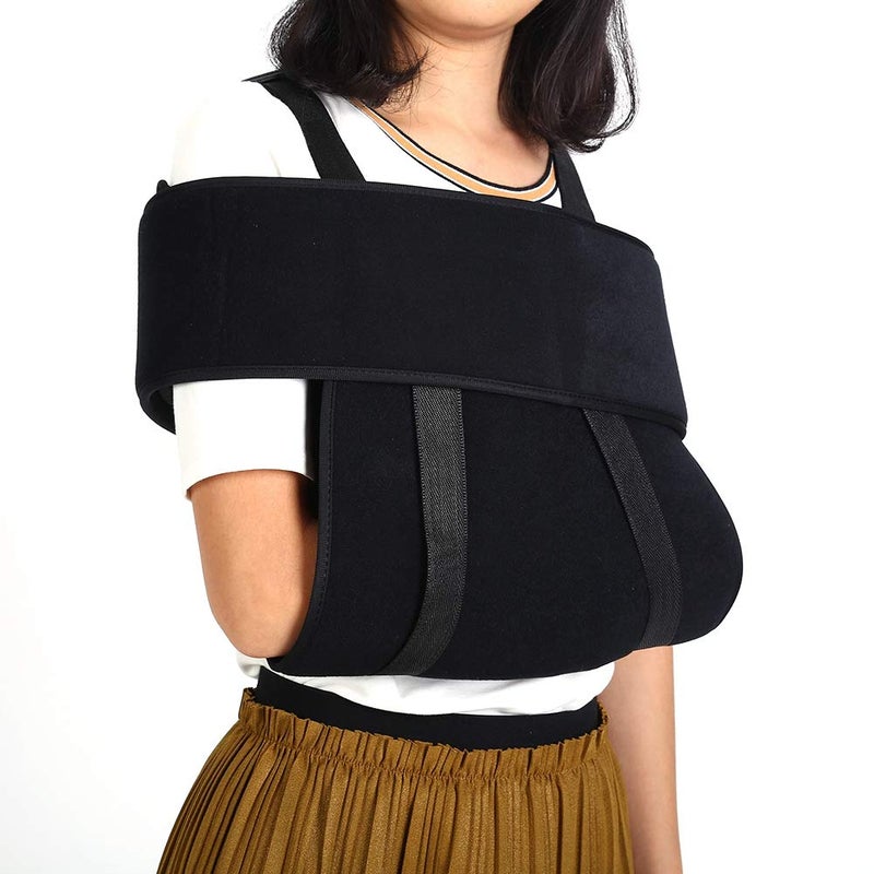 woobles Medical Arm Support-- Adjustable Medical Arm Shoulder Support Sling Immobilizer Brace Fractured Arm Strap (L) - Image 1